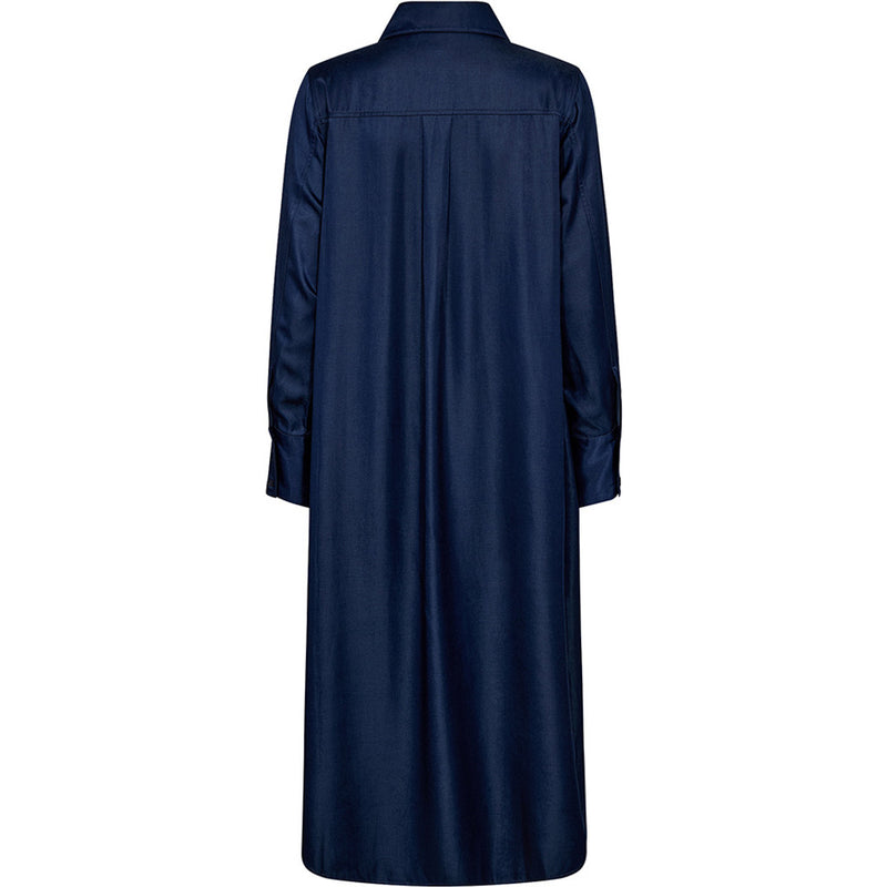 DEPECHE, flot klassisk kjole i et tidløst udtryk i en flot Brun eller Midnight Blue, til kvinder