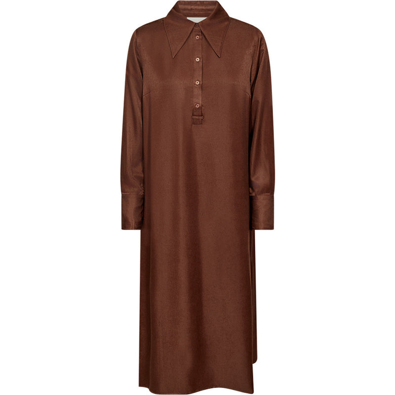 DEPECHE, flot klassisk kjole i et tidløst udtryk i en flot Brun eller Midnight Blue, til kvinder