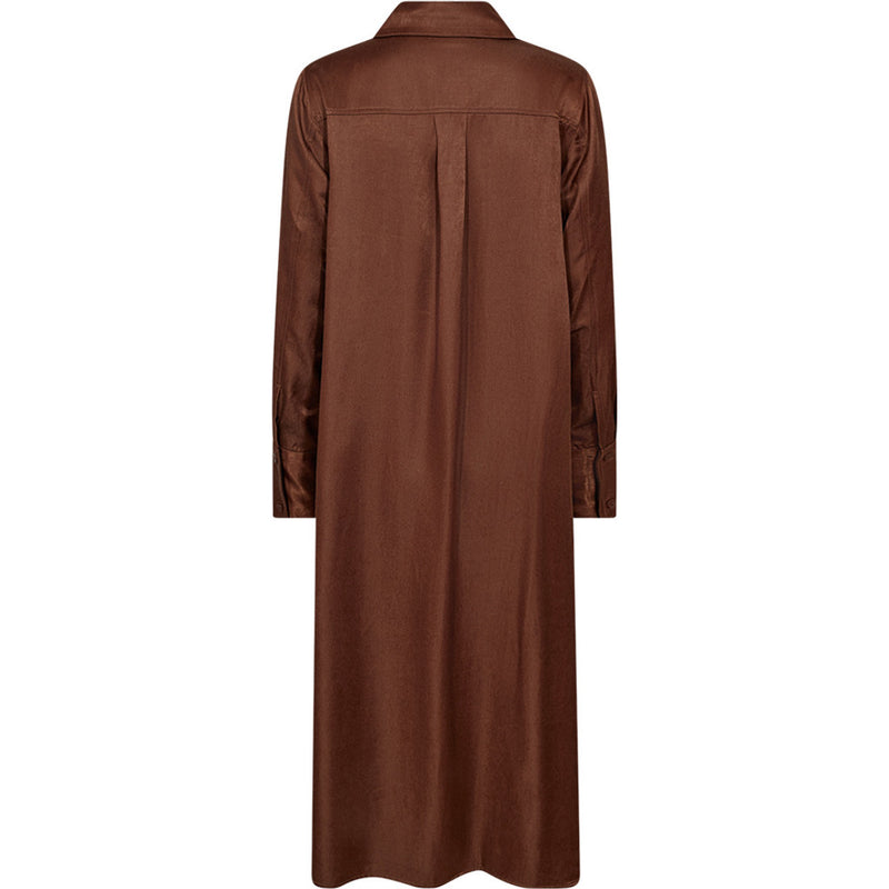 DEPECHE, flot klassisk kjole i et tidløst udtryk i en flot Brun eller Midnight Blue, til kvinder