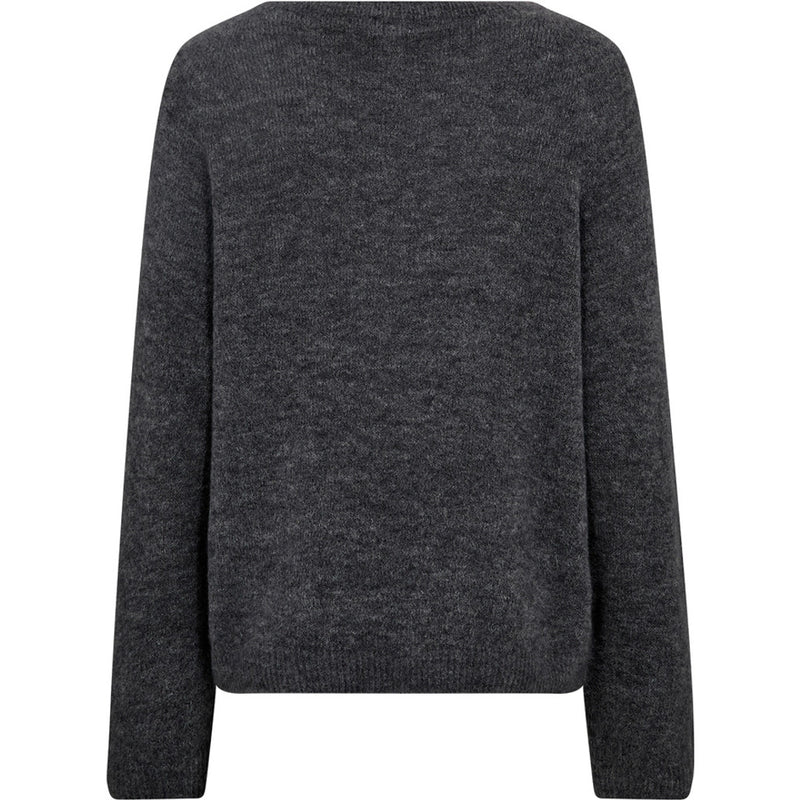 DEPECHE, flot blød Alpacha O-neck strik, findes i flere farver, til kvinder