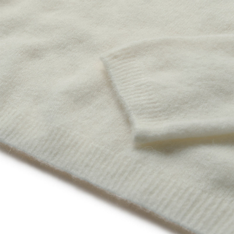 DEPECHE, flot blød Alpacha O-neck strik, findes i flere farver, til kvinder