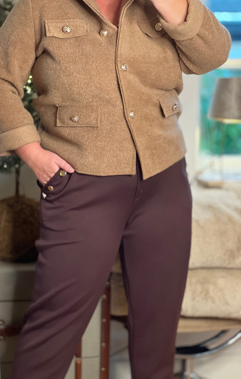 DNY cph, flotte bukser i viskose mix, findes i mørkebrun og sorte, til kvinder