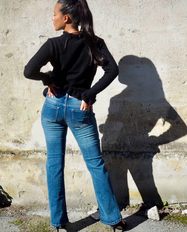 Mapp, bløde BootCut, jeans med stretch, findes i flere farver, til kvinder