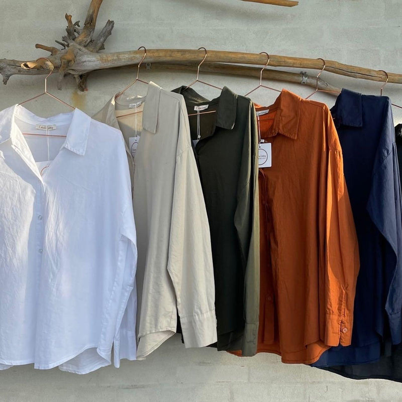 Cabana Living, Skjorte i 100% bomuld, findes i flere farver, til kvinder