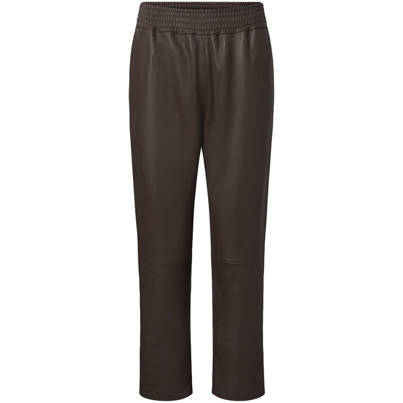 Depeche, flotte skindbukser, findes i sort og mørkebrun, til kvinder