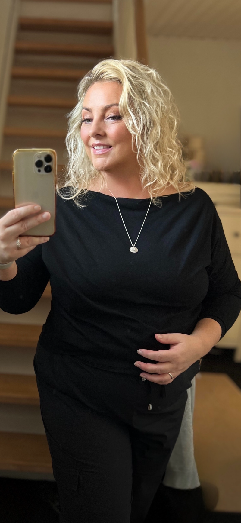 DeluxByWoman, Premium, klassisk, Comfy og Soft, Bambus bluse med bådudskæring, til kvinder