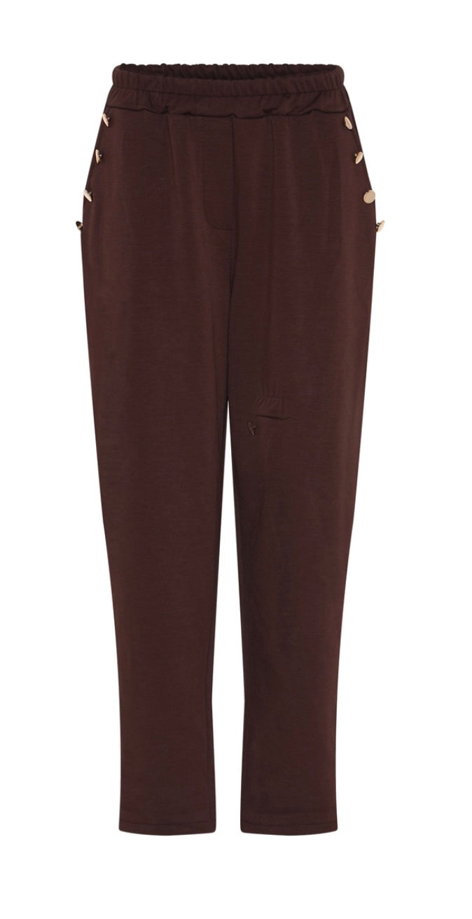 DNY cph, flotte bukser i viskose mix, findes i mørkebrun og sorte, til kvinder