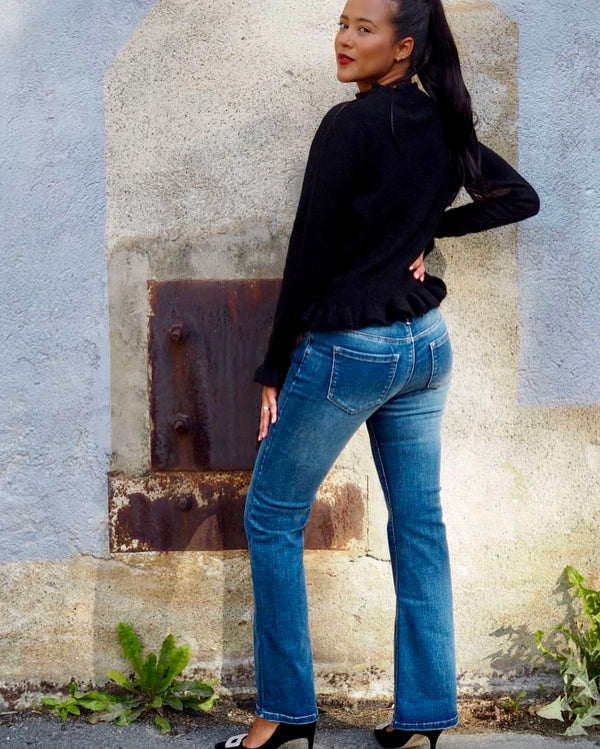 Mapp, bløde BootCut, jeans med stretch, findes i flere farver, til kvinder
