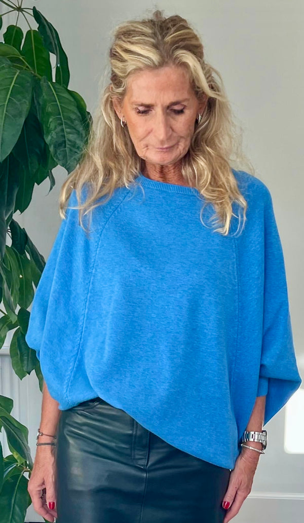 Cabana Living, flot Viscose bluse med flagermus ærmer, findes i mange farver, til kvinder