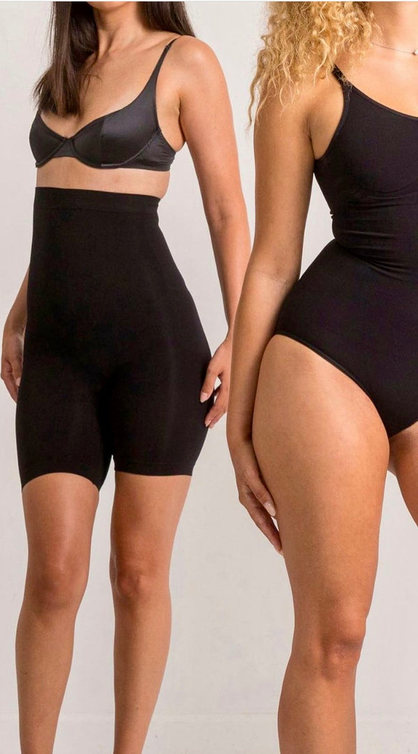 LYKKELAND ATELIÉR, SHAPEWEAR, Alturra Highwaist Shaping shorts, findes i SORT & NUDE, til kvinder
