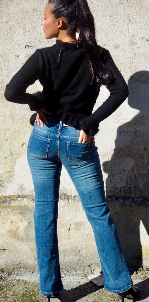 Mapp, bløde BootCut, jeans med stretch, findes i flere farver, til kvinder