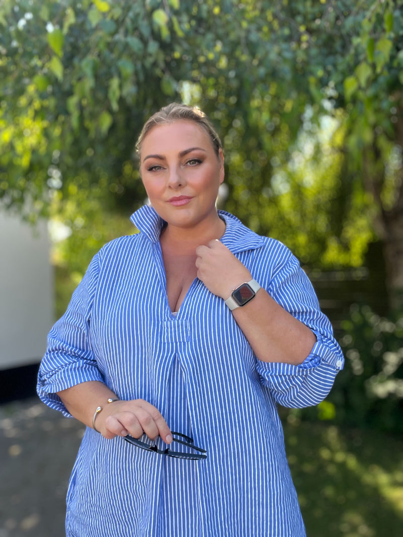 Cabana Living, flot stribet kjole findes i flere farver