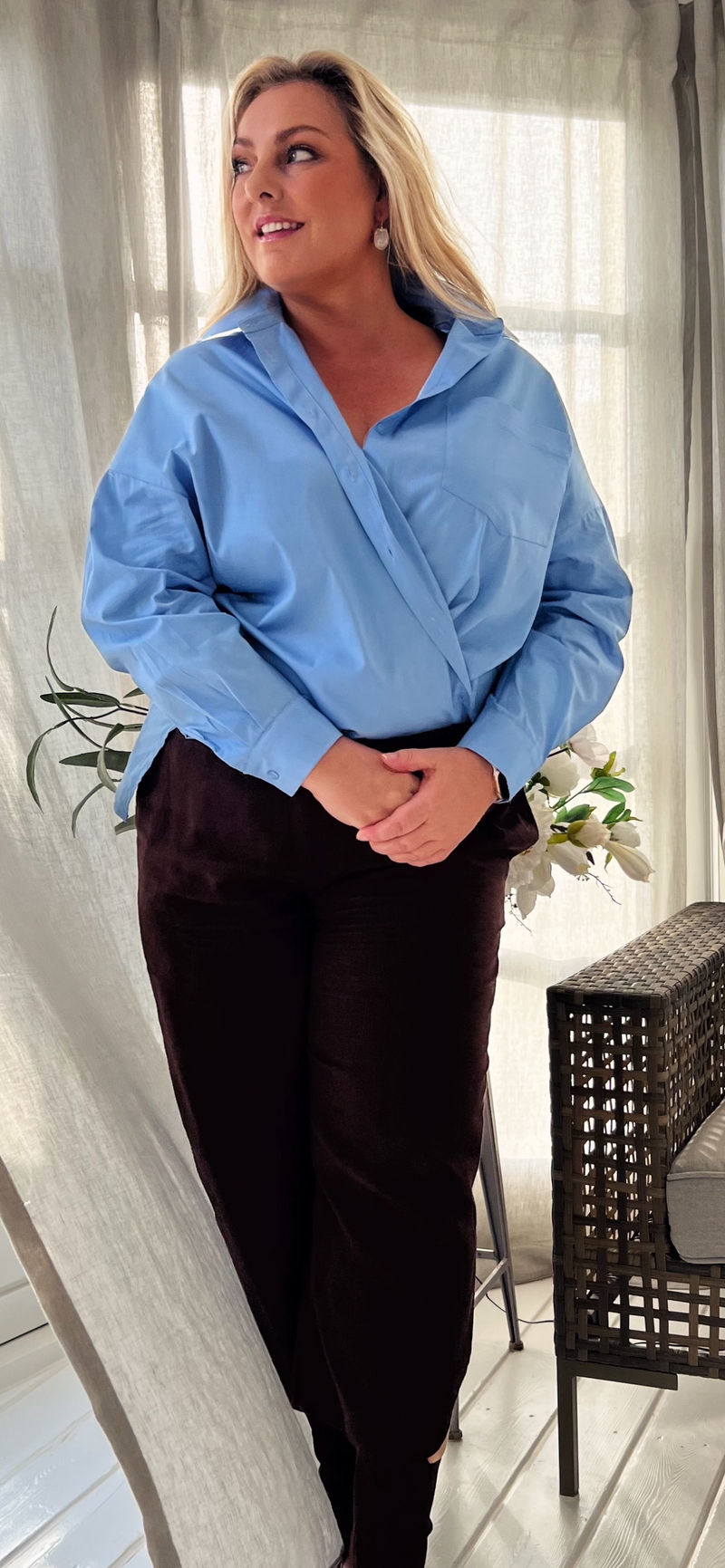 Cabana Living, MUST HAVE skjorten med lækker stretch i, den findes i flere farver, til kvinder