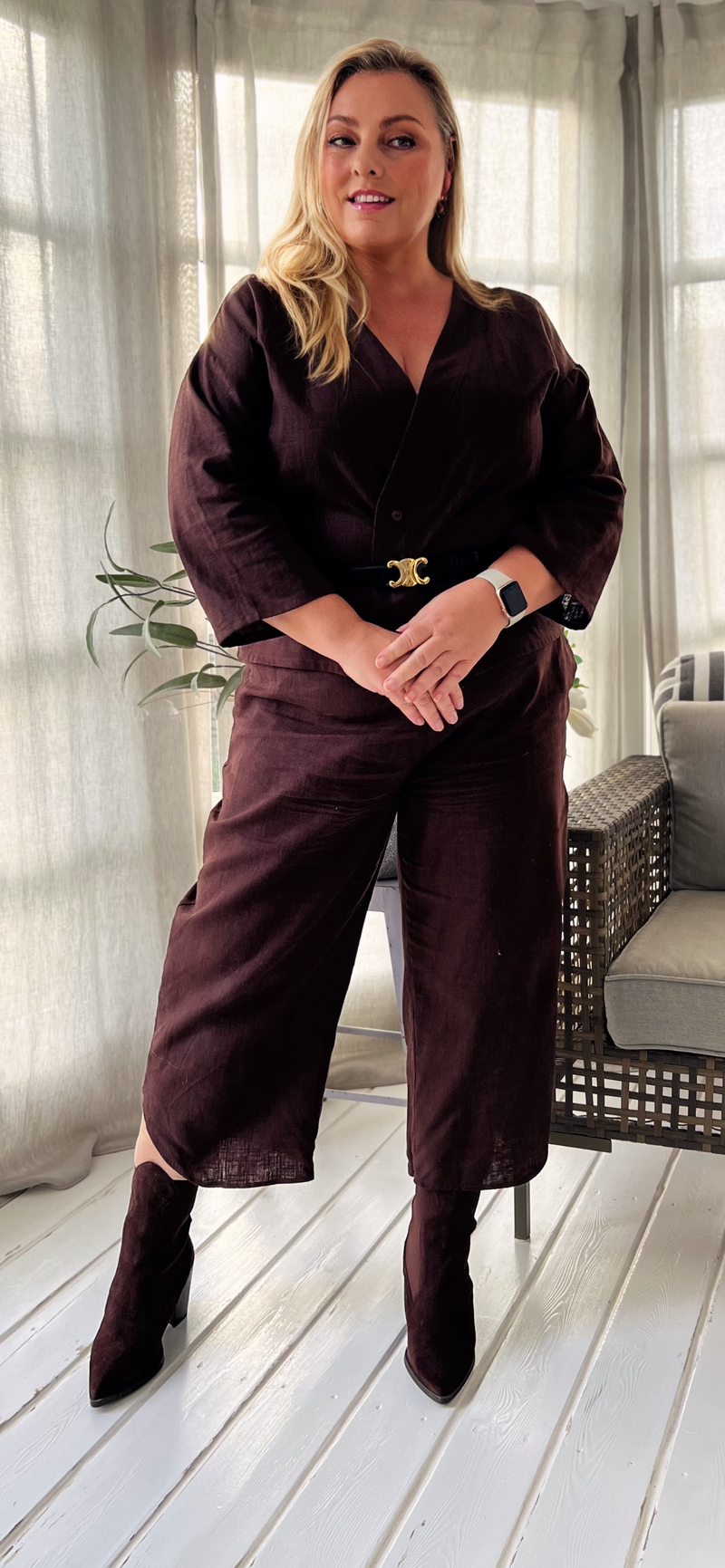 DeluxByWoman, Limited Edition, PREMIUM bukser i 100% naturmateriale med høj komfort, til kvinder, findes i flere farver