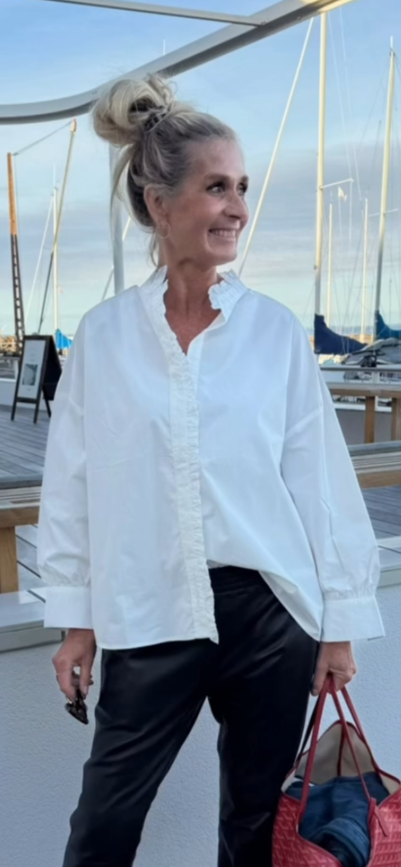 Cabana Living, flot feminin skjorte, findes i flere farver, til kvinder