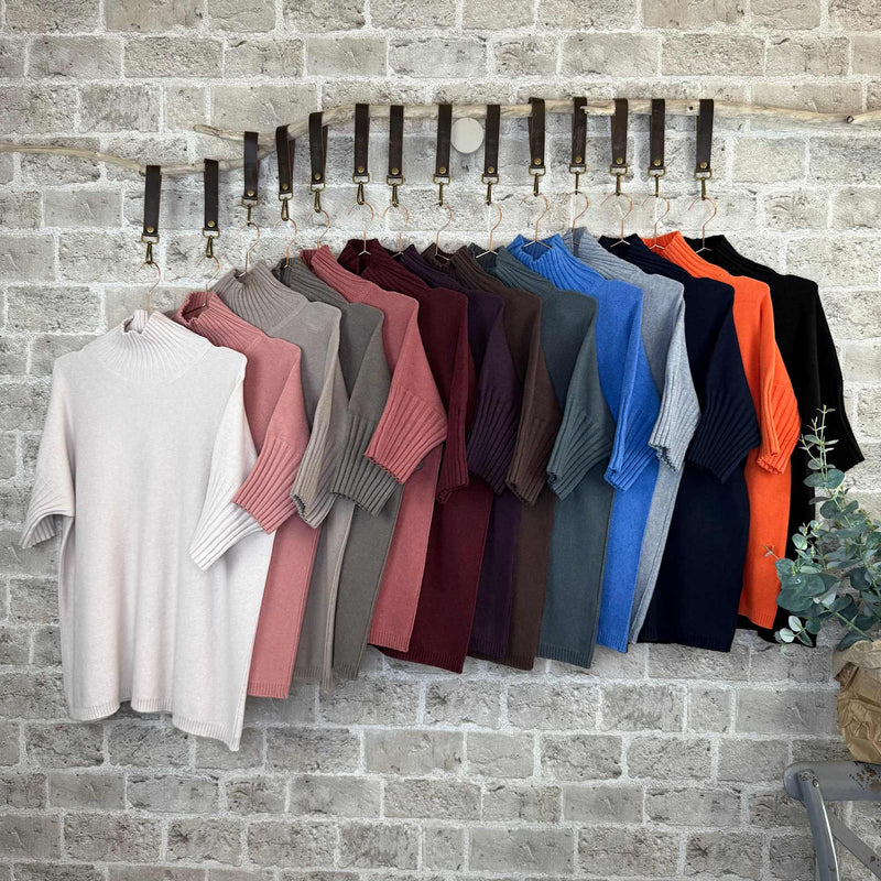 Cabana Living, oversize bluse i blød strik, findes i flere farver, til kvinder