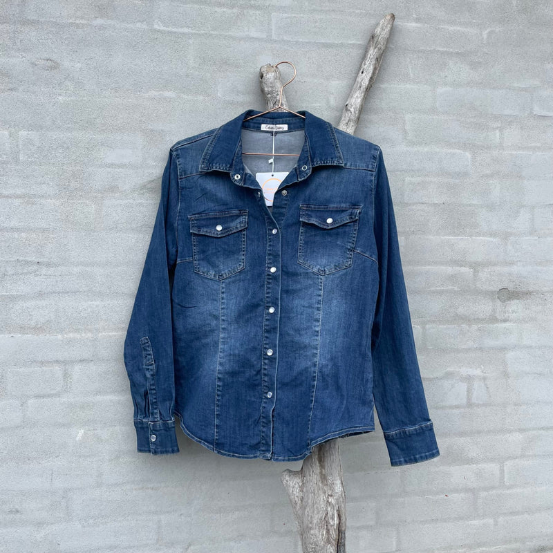 Cabana Living, Flot Denim skjorte, til kvinder