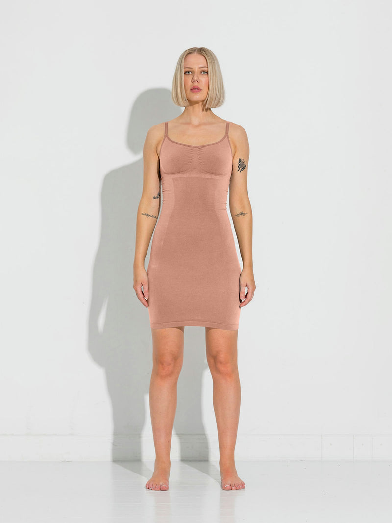 Lykkeland Ateliér, Shapewear, Second Skin Slip Dress - Tan