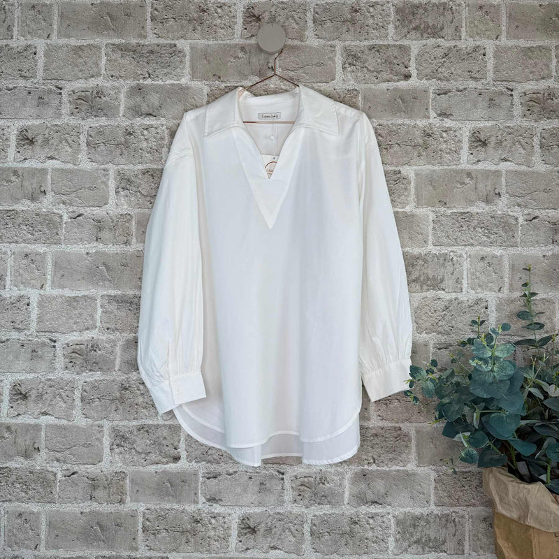 Cabana Living, flot blød oversize skjortebluse, findes i flere farver, til kvinder