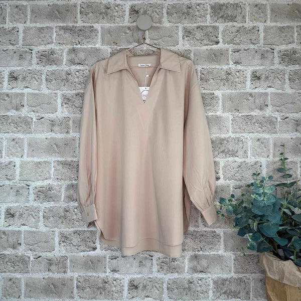 Cabana Living, flot blød oversize skjortebluse, findes i flere farver, til kvinder