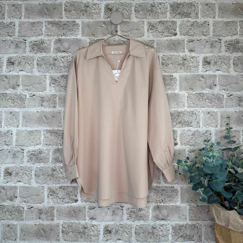 Cabana Living, flot blød oversize skjortebluse, findes i flere farver, til kvinder