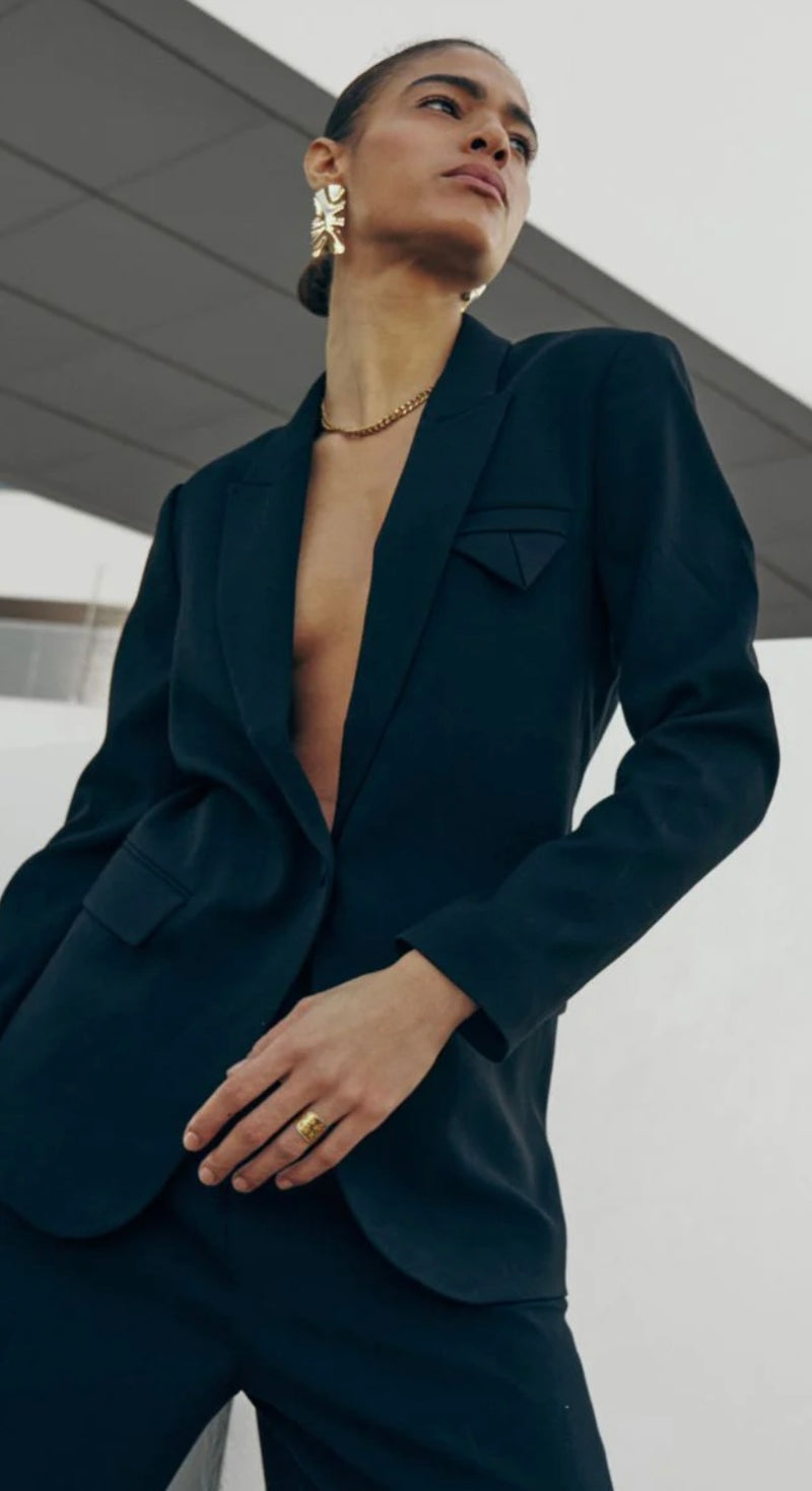 Copenhagen Muse – Blazer Tailor, Flot Blazer - farve - BLACK Solid - findes i flere farver