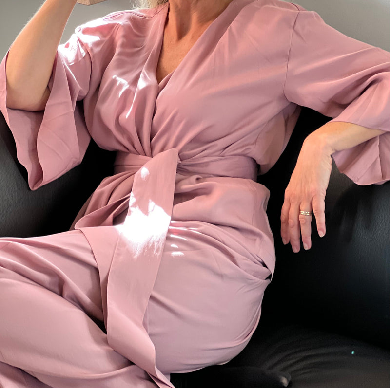 Sasha La Mer, Lækkert Loungewear kimono sæt, til kvinder, findes i flere farver