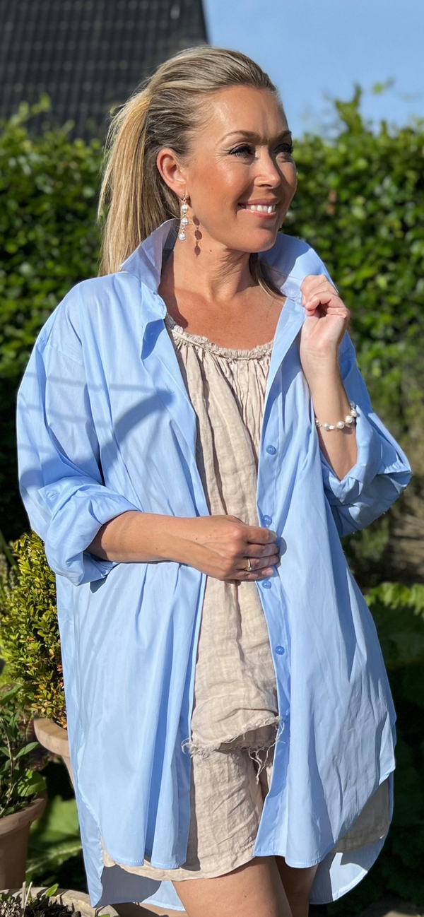 Cabana Living, skjorte i poplin bomuld, findes i flere farver, til kvinder