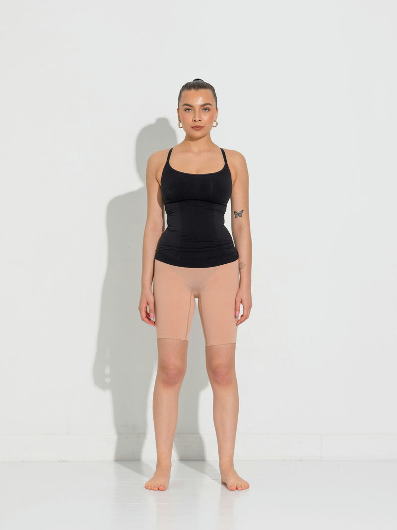 Lykkeland Ateliér, Second Skin Cami Top - Tan, til kvinder