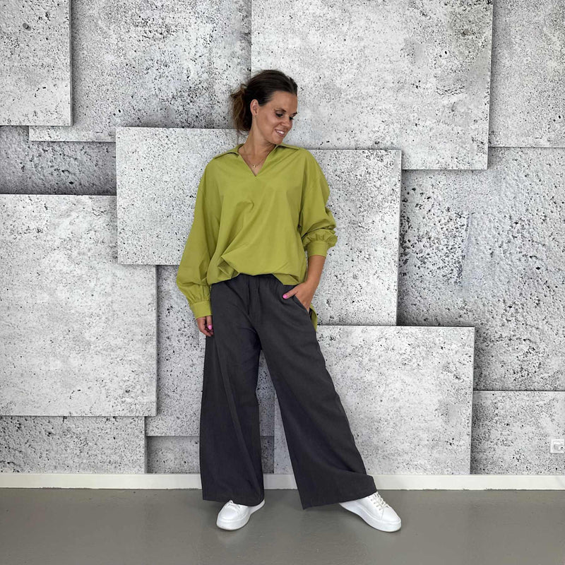 Cabana Living, flot blød oversize skjortebluse, findes i flere farver, til kvinder