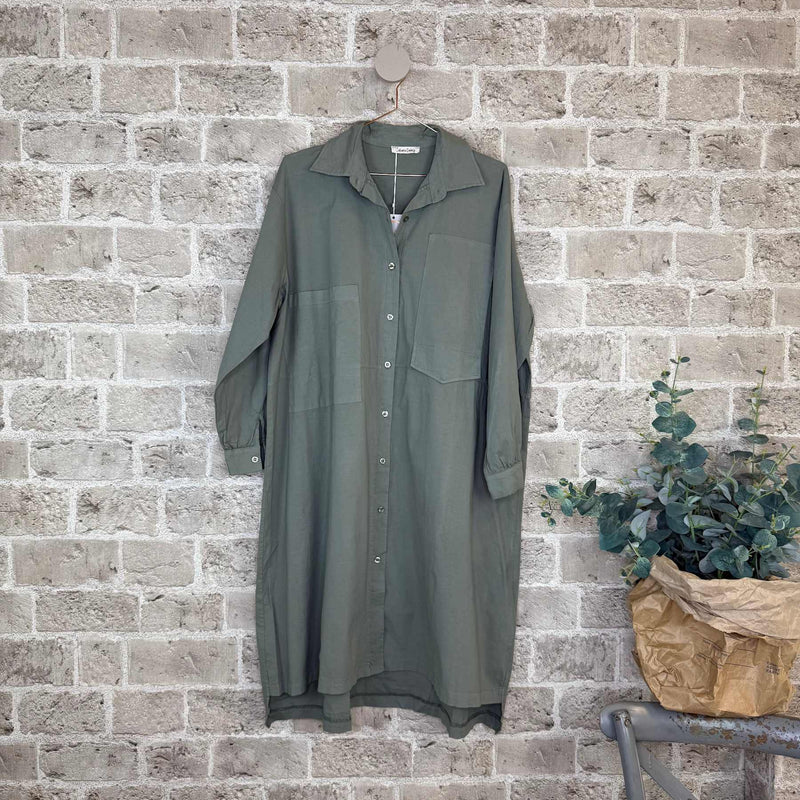 Cabana Living, flot oversize skjorte i en lækker Poplin kvalitet, til kvinder