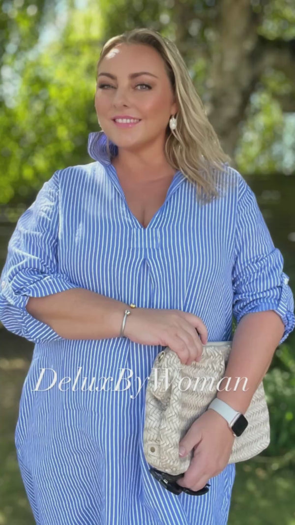 Cabana Living, flot stribet kjole findes i flere farver