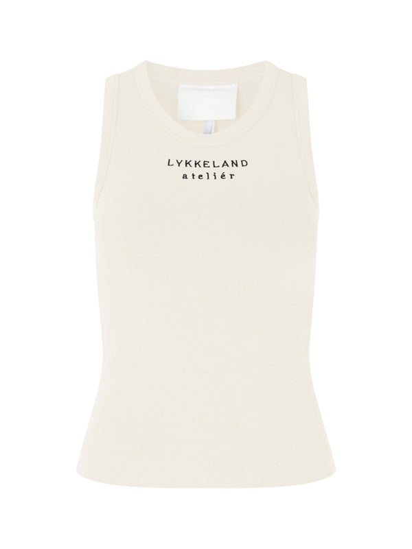 LYKKELAND ateliér, Favorite Logo Tank - Elderflower