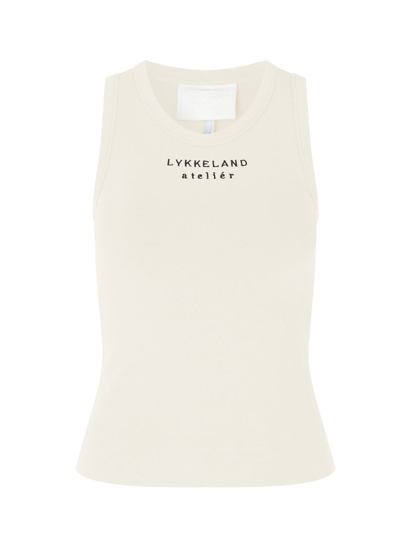 LYKKELAND ateliér, Favorite Logo Tank - Elderflower