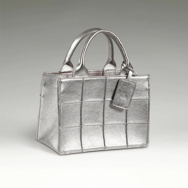 Bolinder Stockholm, Tiny Tote Bag Silver, taske til kvinder