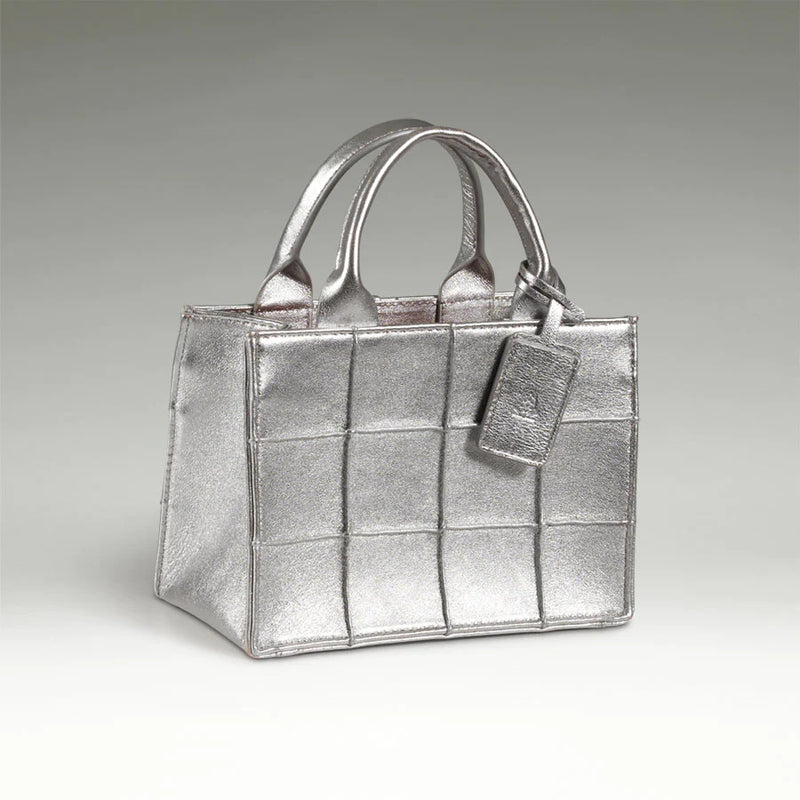 Bolinder Stockholm, Tiny Tote Bag Silver, taske til kvinder