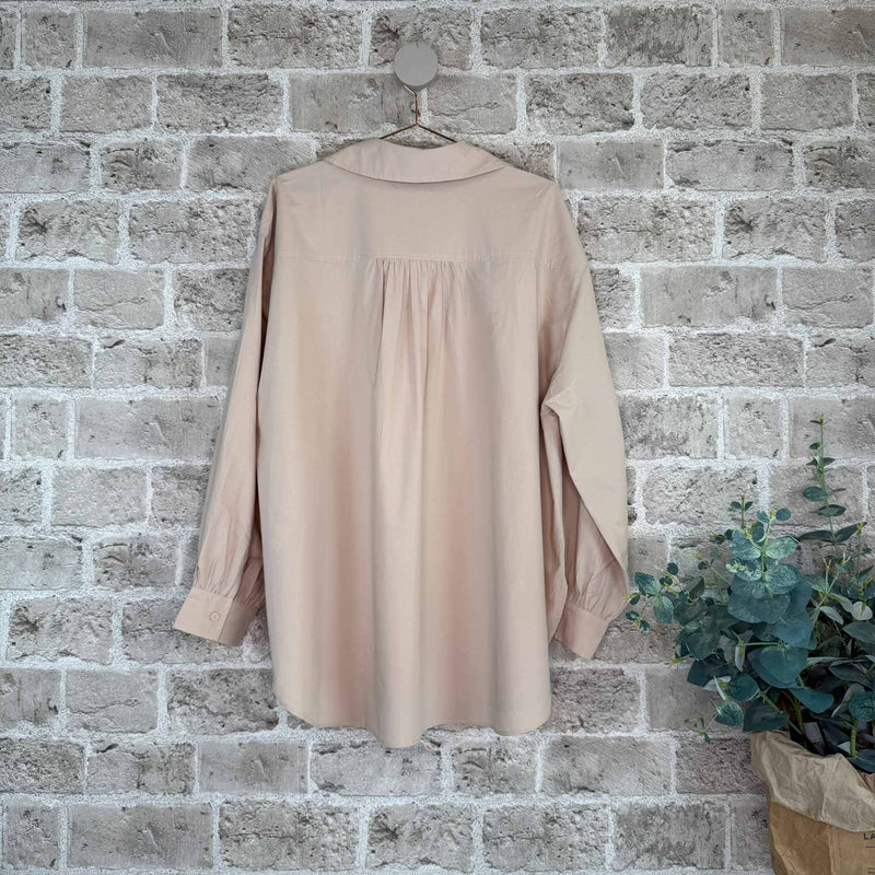 Cabana Living, flot blød oversize skjortebluse, findes i flere farver, til kvinder