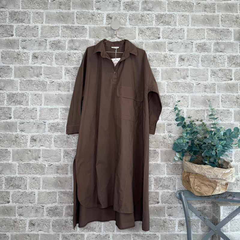 Cabana Living, flot Oversize skjorte kjole i 100% bomuld, til kvinder, findes i flere farver