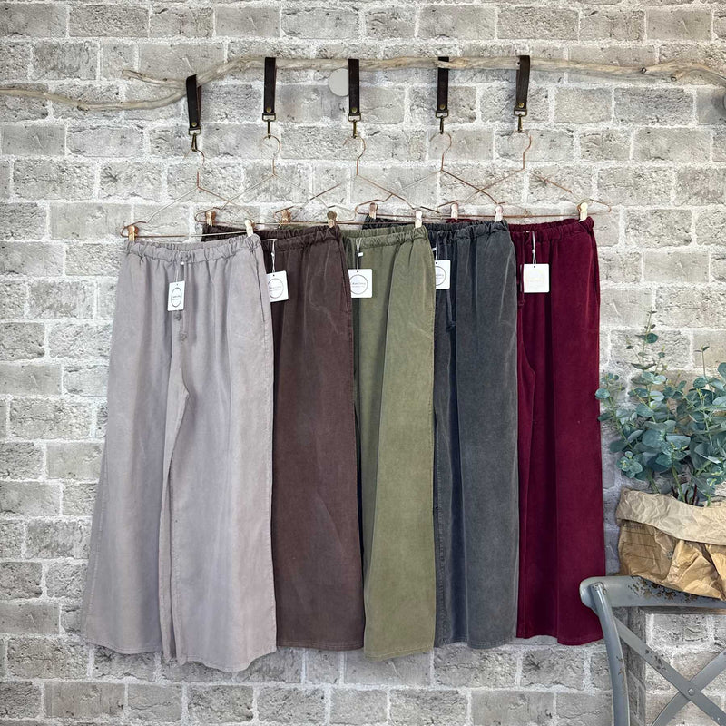 Cabana Living, babyfløjl bukser, findes i flere farver, til kvinder