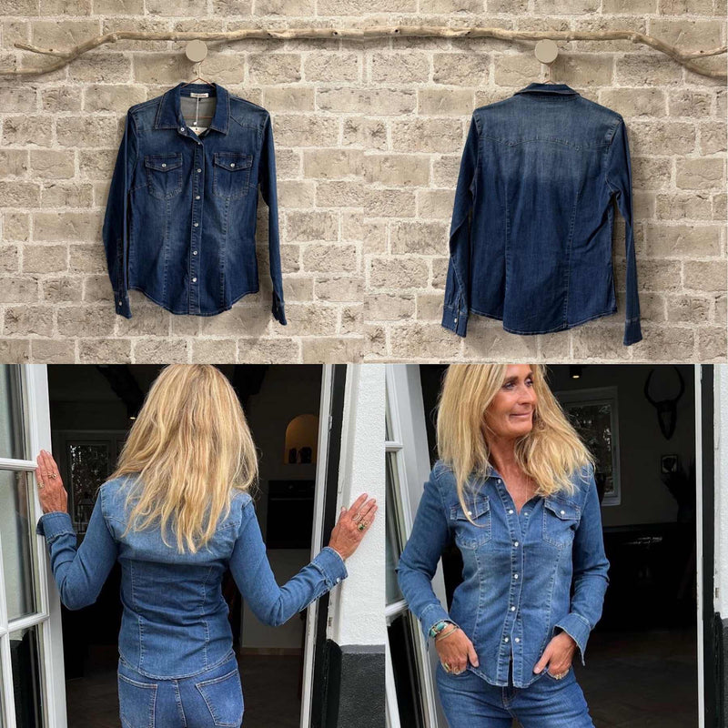 Cabana Living, Flot Denim skjorte, til kvinder