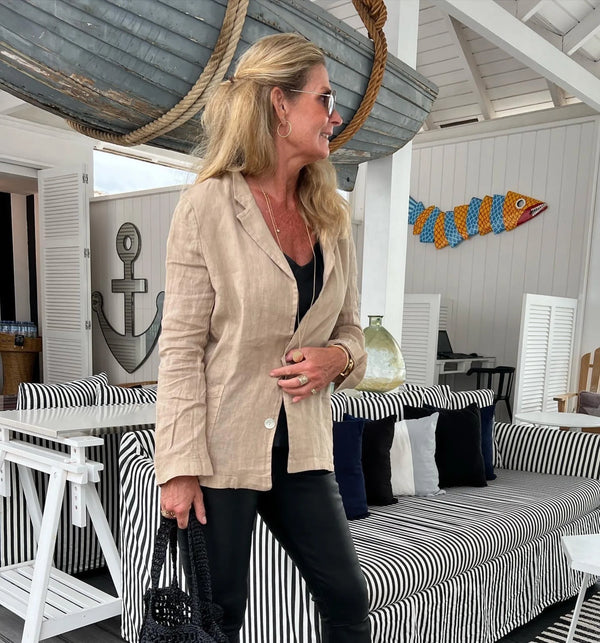 Cabana Living, Hør Blazer, findes i flere farver, til kvinder