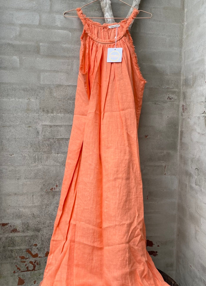 Cabana Living, Enkel kjole i blød hør, findes i flere farver, til kvinder