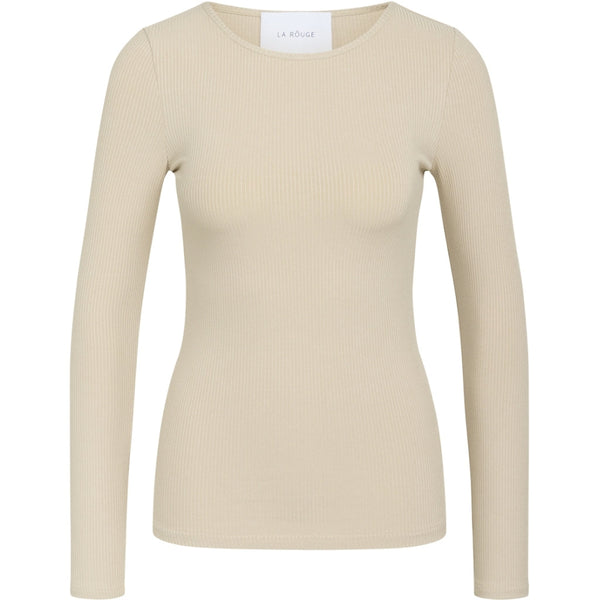 La Rouge, Lisa langærmet t-shirts i Viscose, findes i SORT, brun  & Grey Melange og SAND