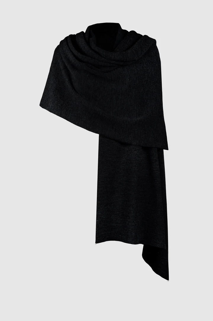 Sasha La Mer, Luksuriøs SJAL- Tørklæde med Swarovski perler, i ren merino uld, til kvinder