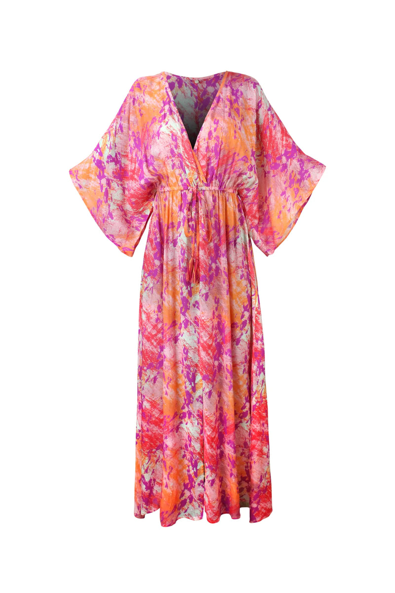 Kaanda Beach Life, Sunset Bella MAXI DRESS, kjole i smukke farver, til kvinder