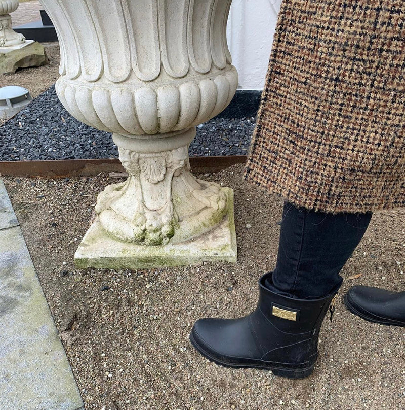 ♚ Rain by Lund, Flot SORTE kort gummistøvle til kvinder