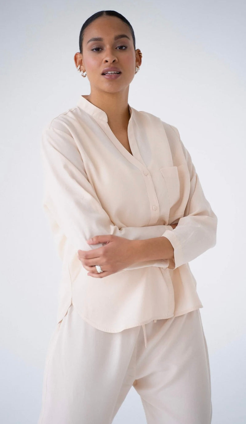 LYKKELAND ATELIÉR, Sleep pyjamas skjorte, findes i flere farver, til kvinder