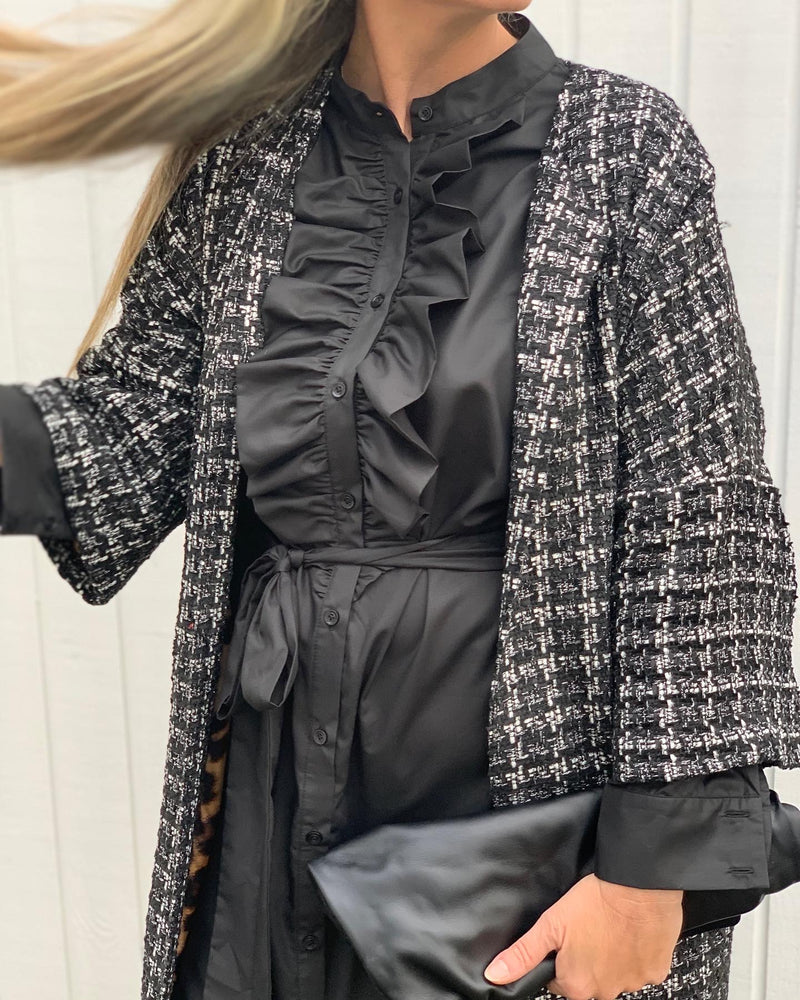Design By Laerke, Smuk kåbe frakke med tern, til kvinder - PREMIUM