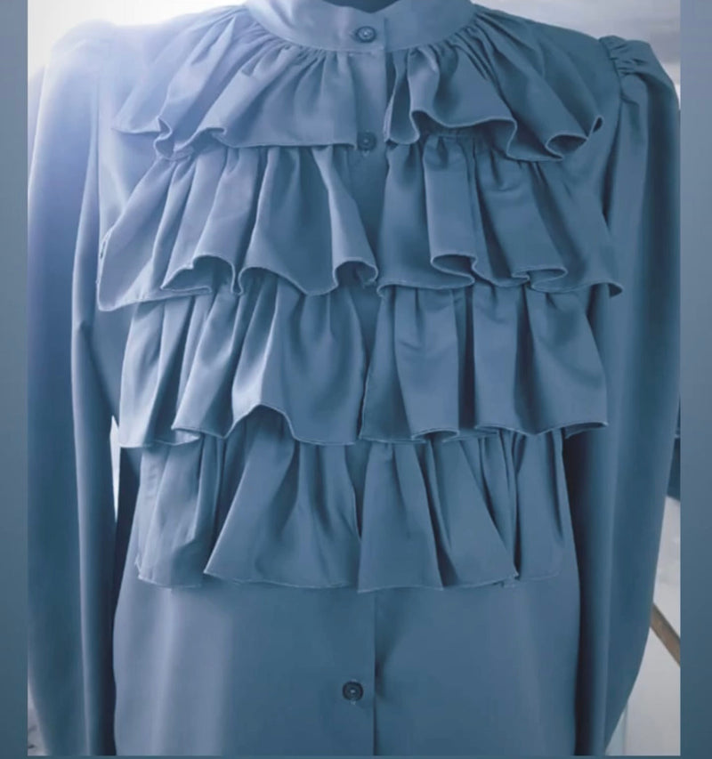 Design By Laerke, Skjorte med flotte flæser, til kvinder - findes i flere farver