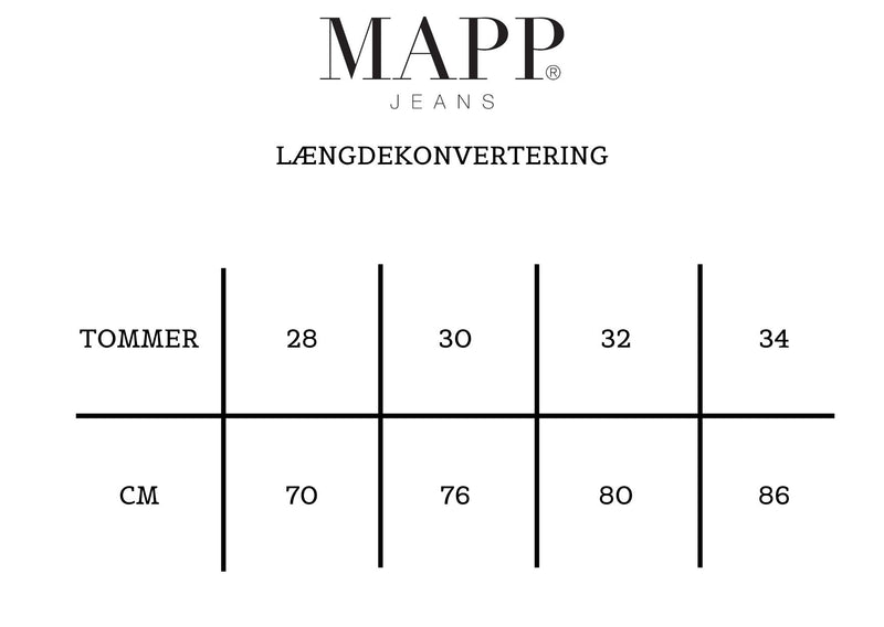 MAPP Jeans, klassiske jeans til kvinder, benlængde 30(76), som passer de fleste i benlængden